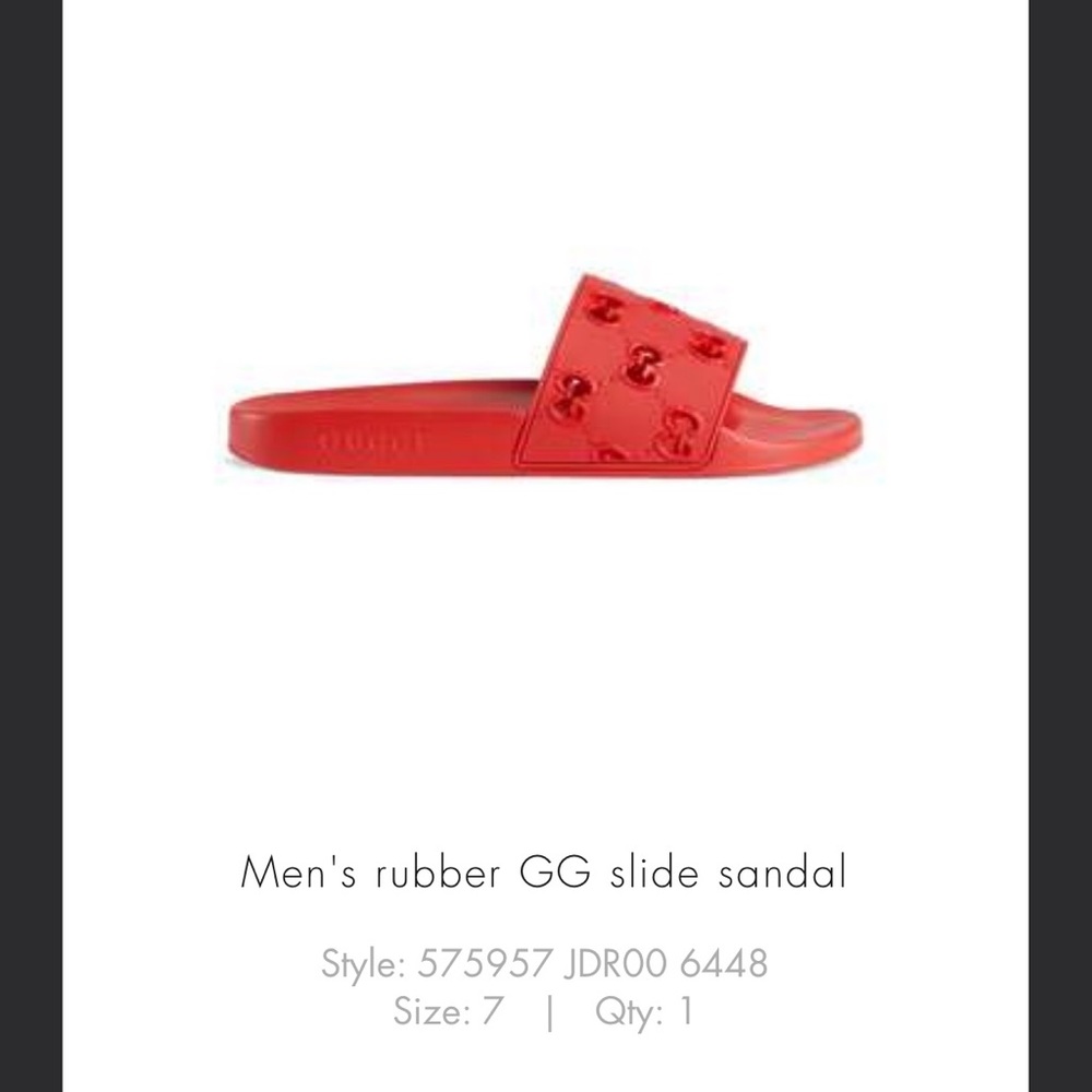 Rubber Gucci slides